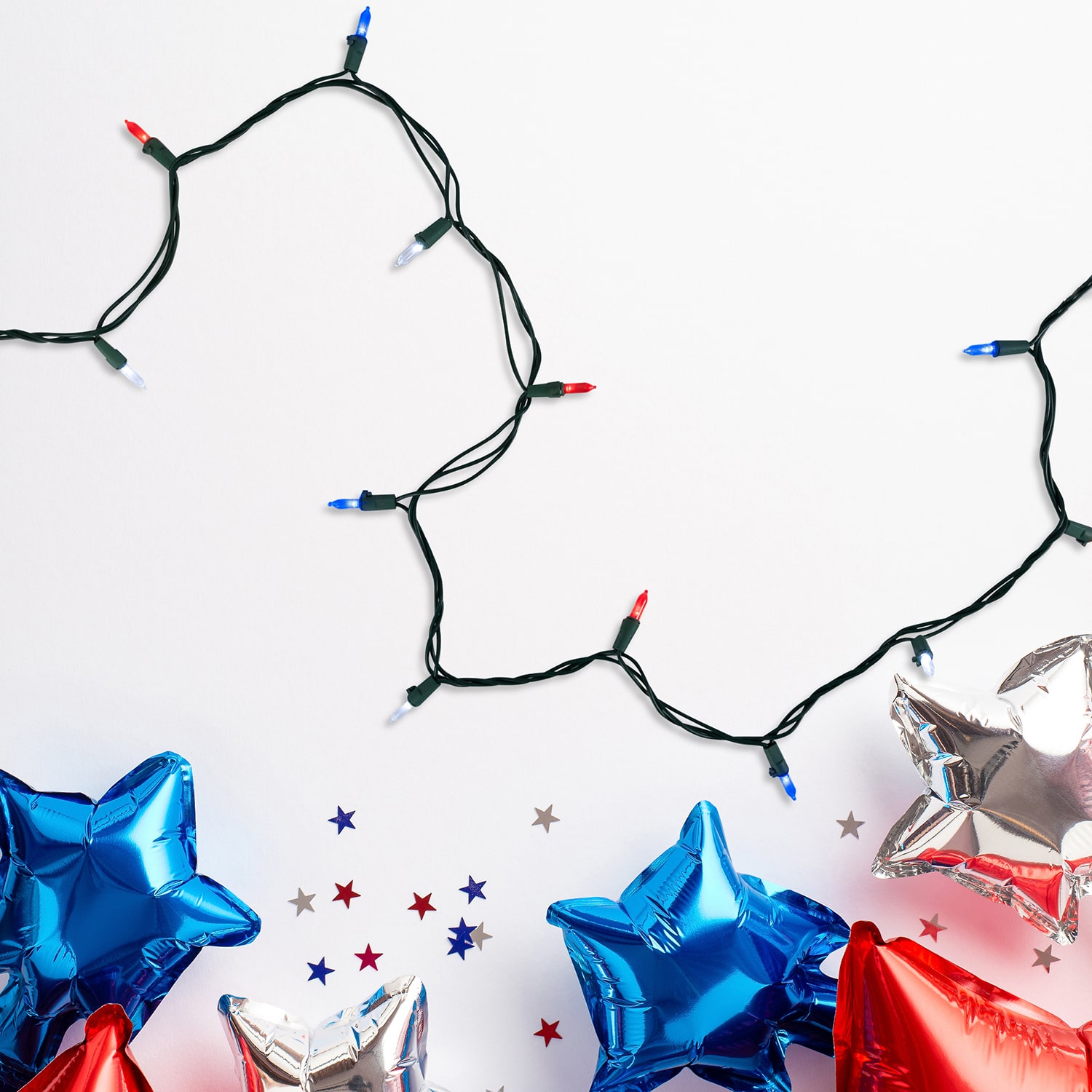 Northlight 32.75ft Led Mini- Red White And Blue String Lights