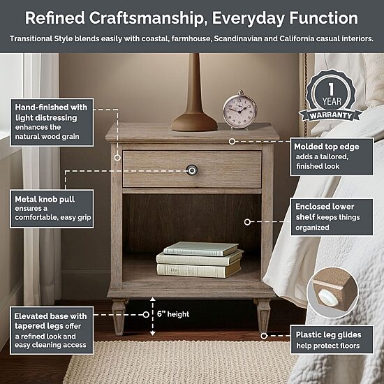 Madison Park Signature Victoria Nightstand