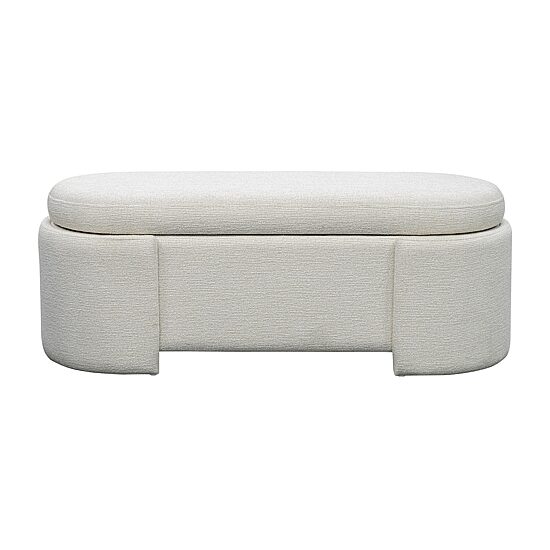 Martha Stewart Leslie Storage Bench in Ivory