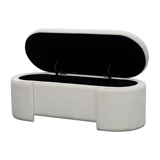 Martha Stewart Leslie Storage Bench in Ivory