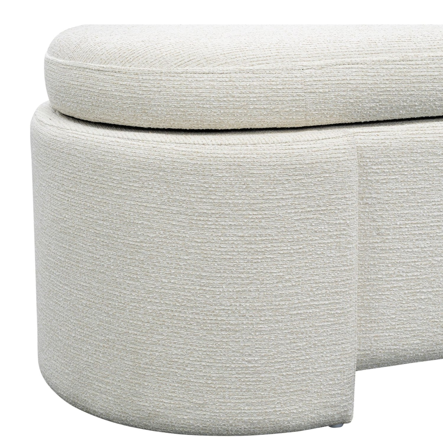 Martha Stewart Leslie Storage Bench in Ivory