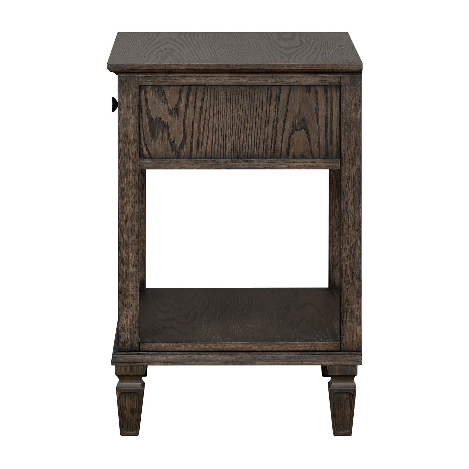 Madison Park Signature Victoria One-Drawer Wood Bedside Table With Shelf 1-Drawer Nightstand