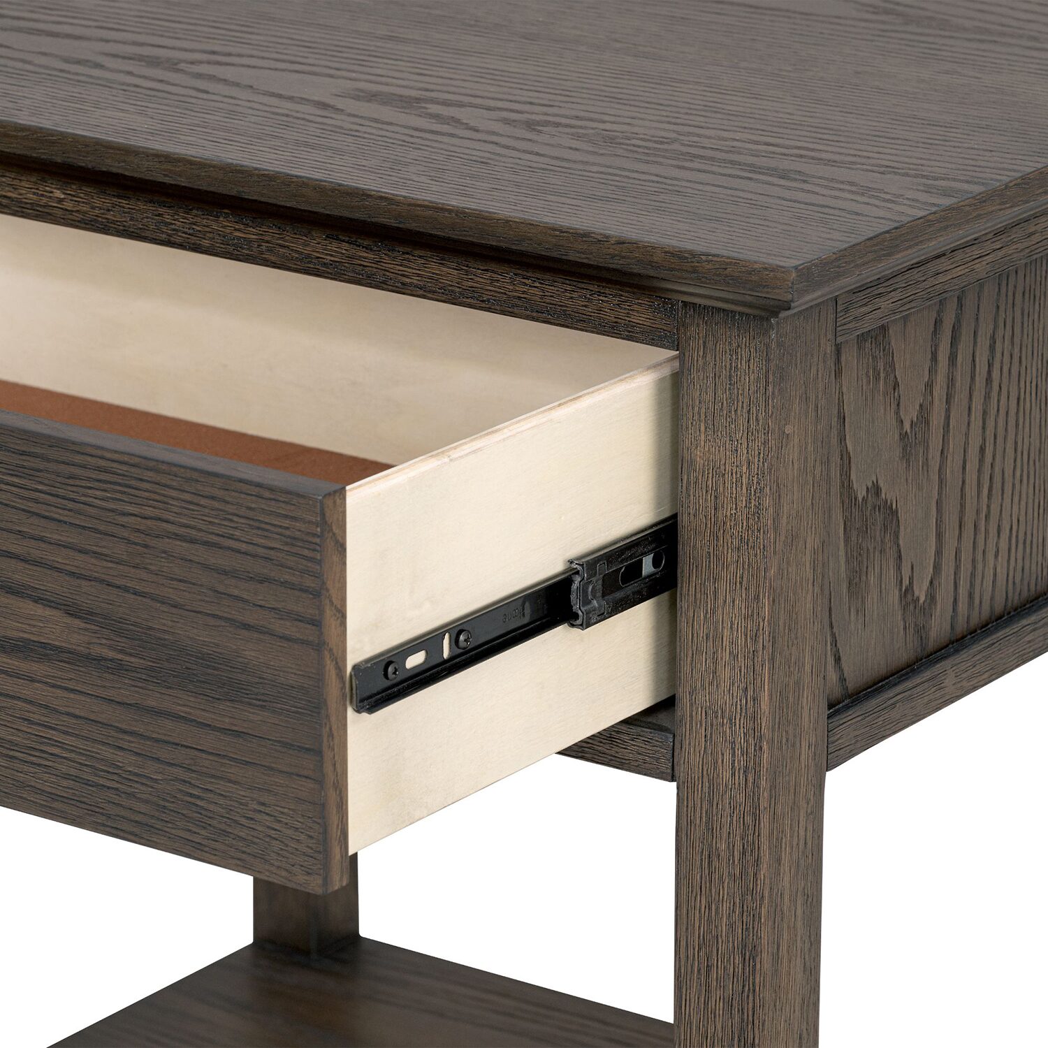 Madison Park Signature Victoria One-Drawer Wood Bedside Table With Shelf 1-Drawer Nightstand