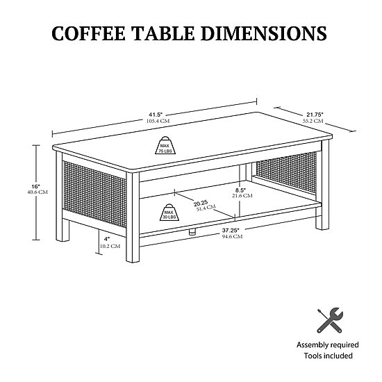 INK+IVY Ashlyn Coffee Table