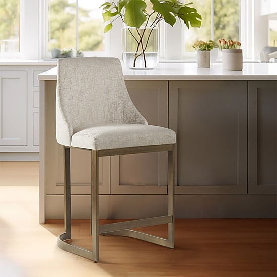 Madison Park Robertson Counter Stool in Cream