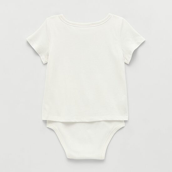 Okie Dokie Toddler Girls Bodysuit Closure Easy-on + Easy-off Adaptive Round Neck Short Sleeve Bodysuit