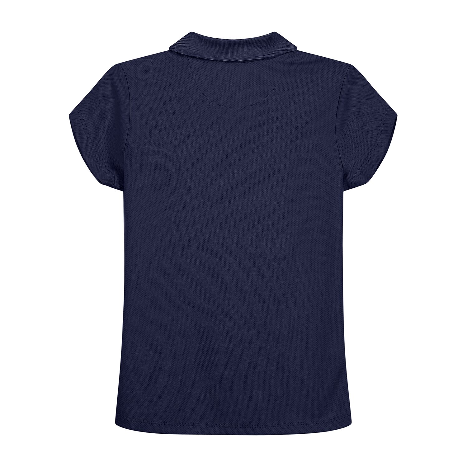 IZOD Performance Mesh Little & Big Kid Girls Short Sleeve Regular Fit Wrinkle Resistant Moisture Wicking Polo Shirt