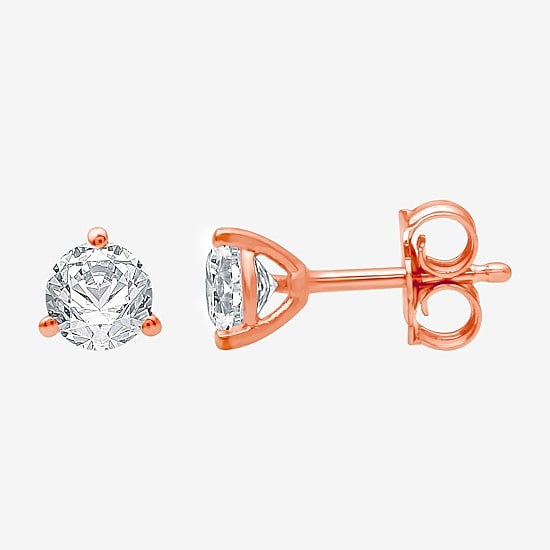 Ever Star (E-F / Si1-Si2) 1/2 CT. T.W. Lab Grown White Diamond 14K Gold 4.6mm Round Stud Earrings