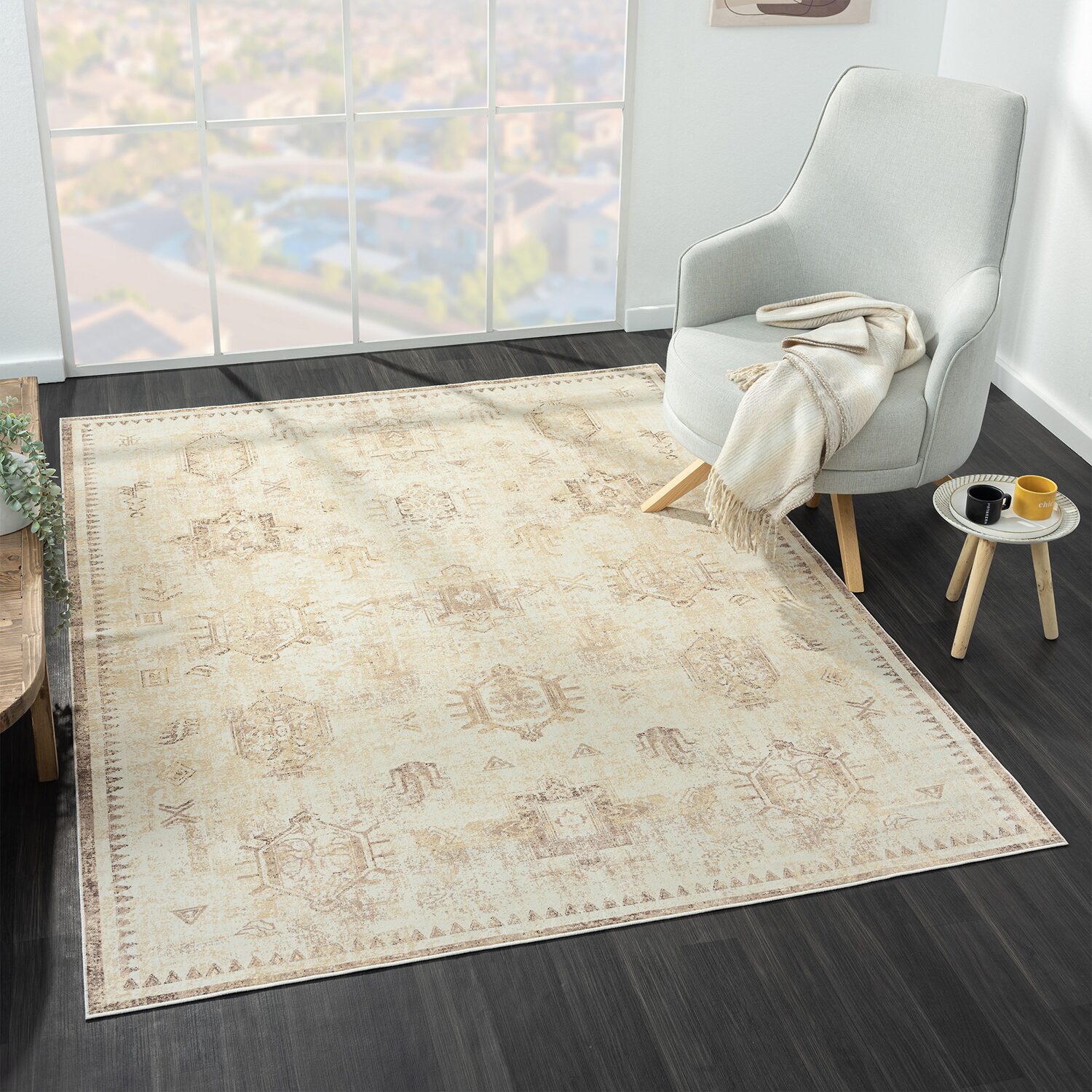 LR Home Aron Abstract Indoor Rectangular Area Rug