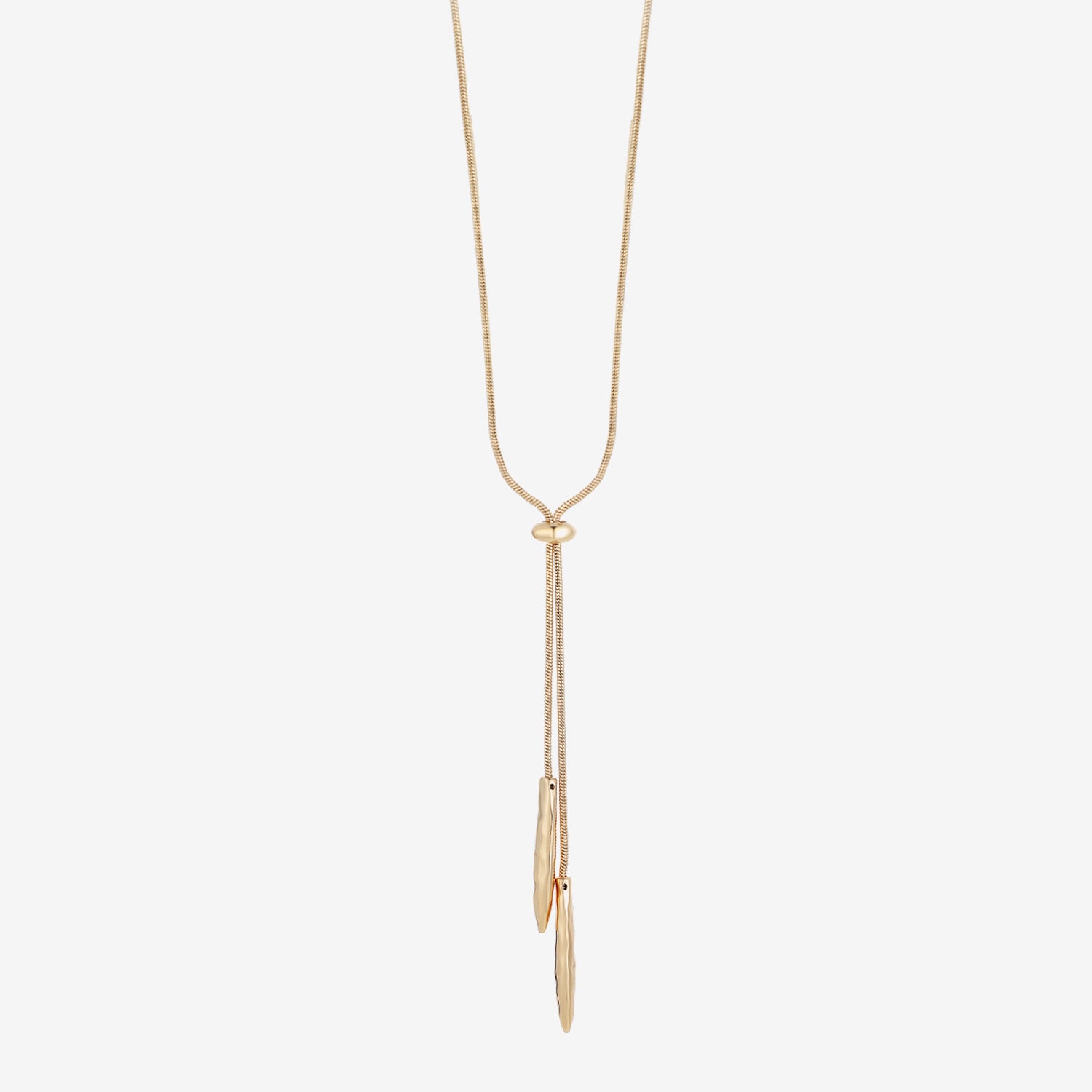 Liz Claiborne Bolo Hammered Womens 18 Inch Y Necklace