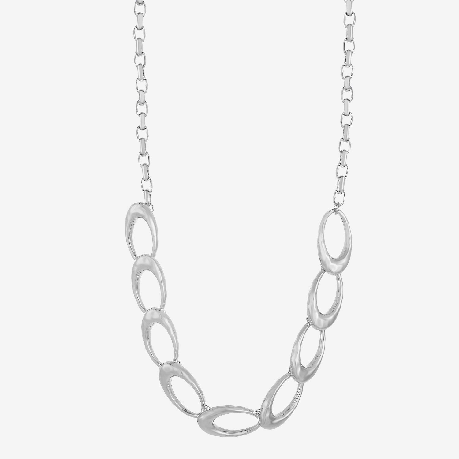 Liz Claiborne Hammered Womens 17 Inch Collar Necklace