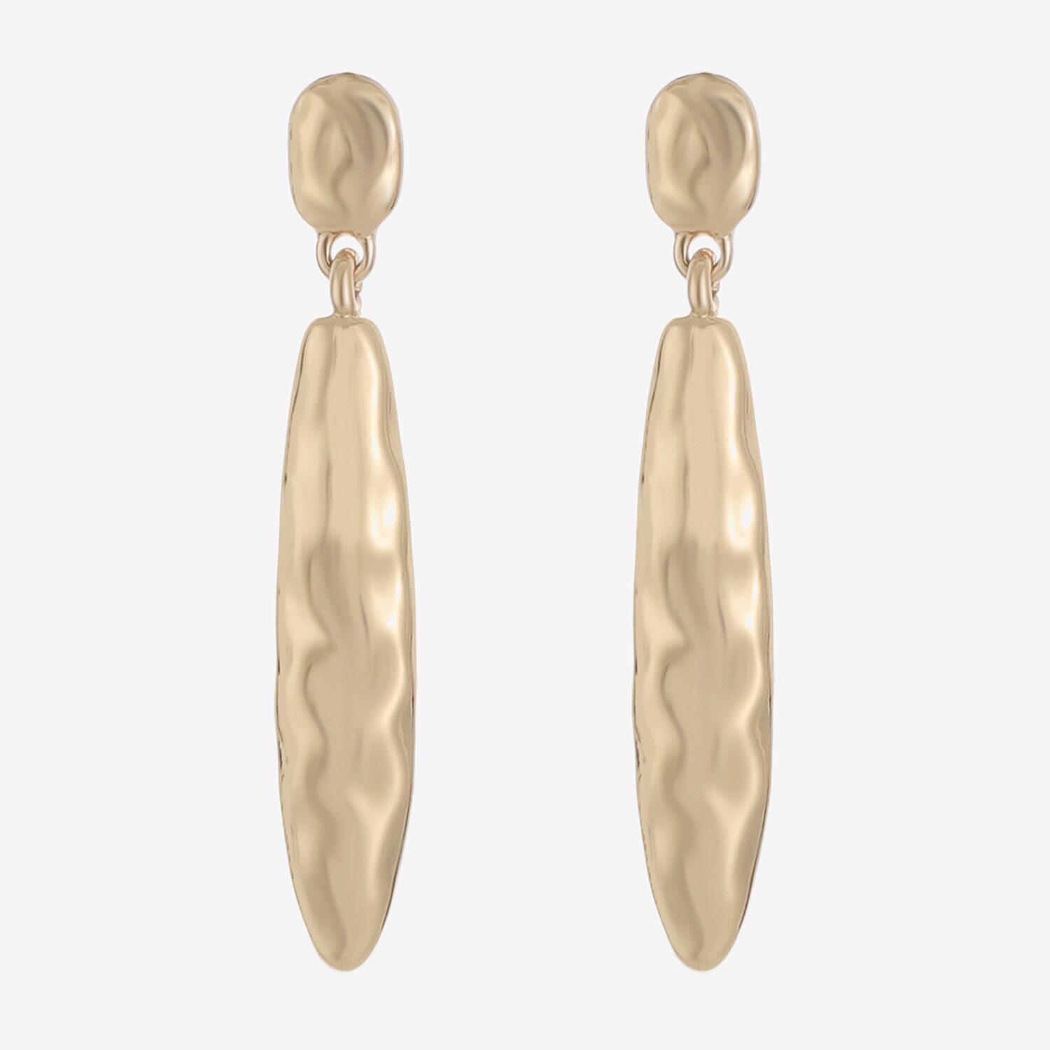 Liz Claiborne Hammered Womens Hypoallergenic Drop Earrings