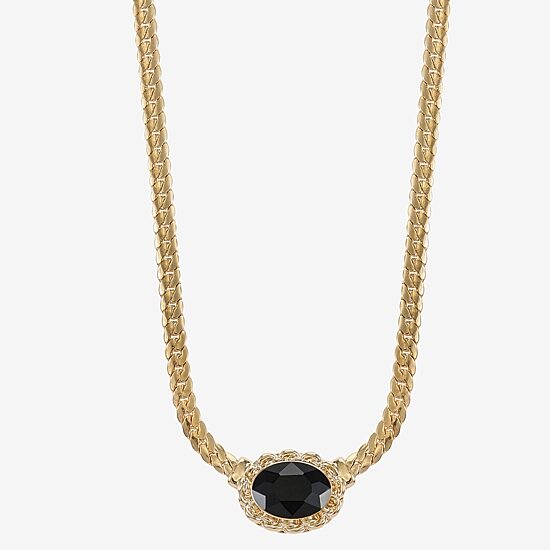 Monet Jewelry Gold Tone Womens 17 Inch Collar Necklace