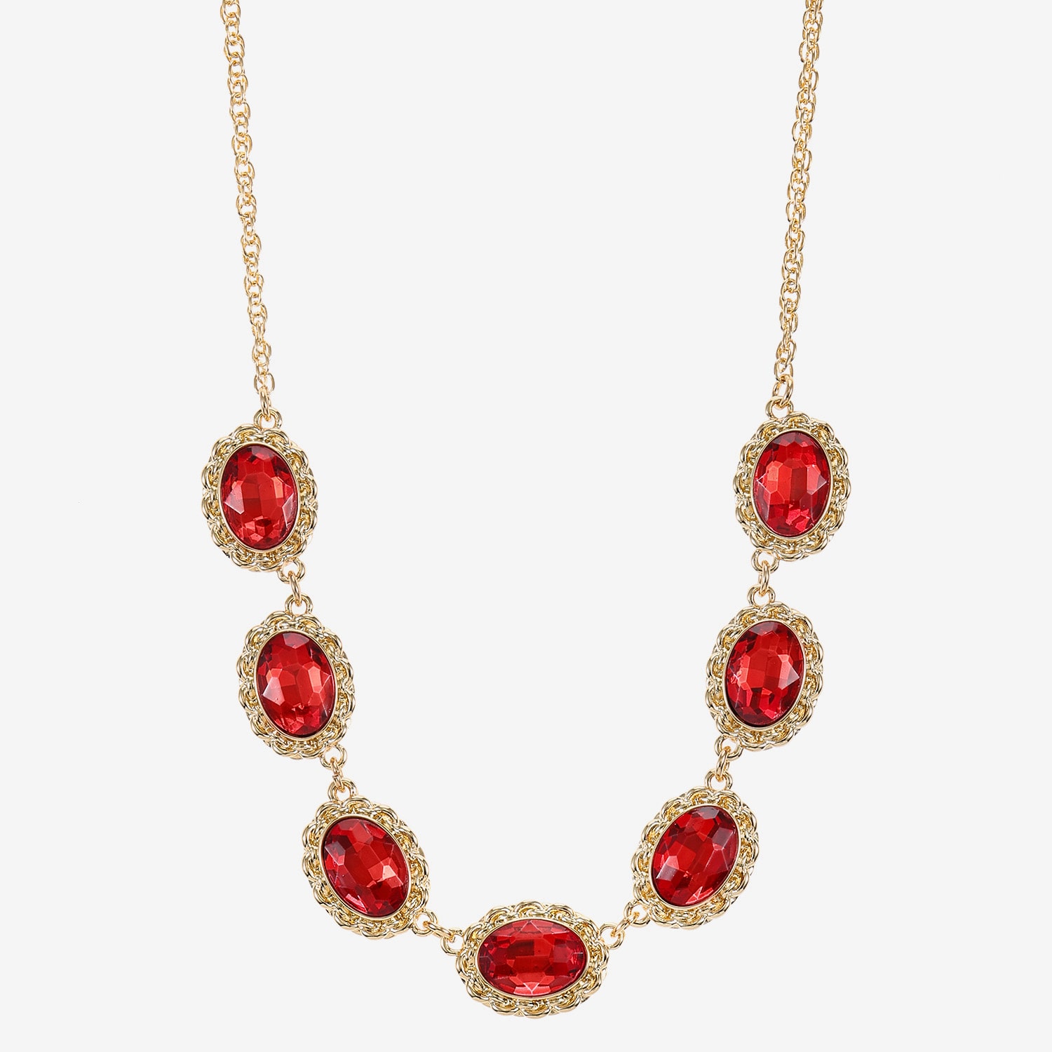 Monet Jewelry Gold Tone Womens 17 Inch Collar Necklace