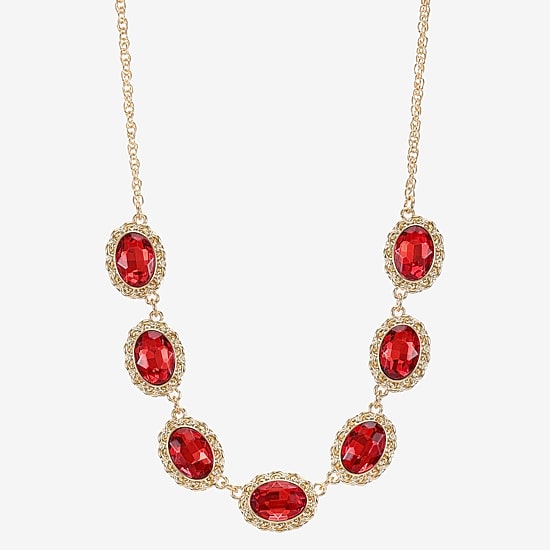 Monet Jewelry Gold Tone Womens 17 Inch Collar Necklace