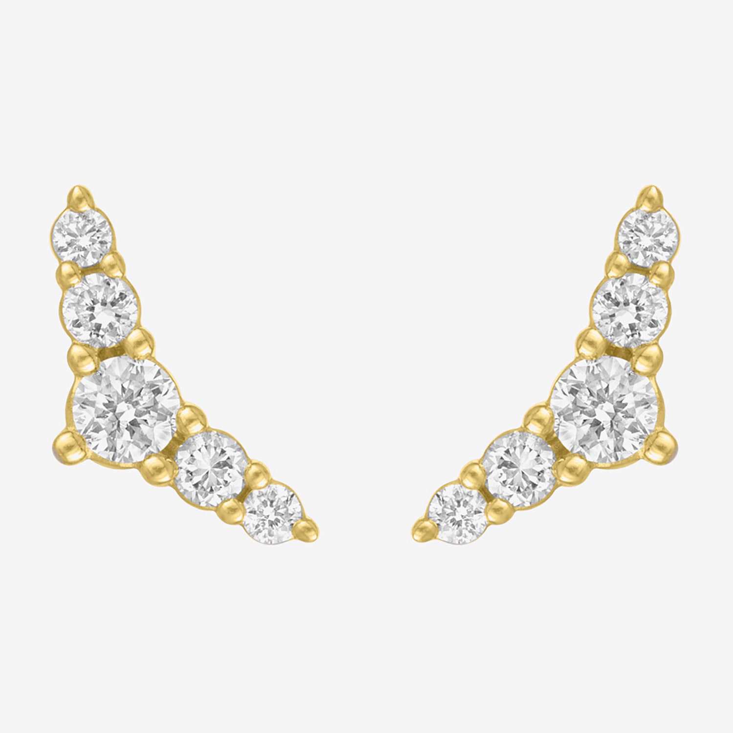 Diamond Addiction (G-H, Si2-I1) 1/4 CT. T.W. Lab Grown White Diamond 10K Gold 4mm Stud Earrings