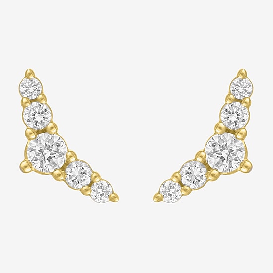 Diamond Addiction (G-H, Si2-I1) 1/4 CT. T.W. Lab Grown White Diamond 10K Gold 4mm Stud Earrings