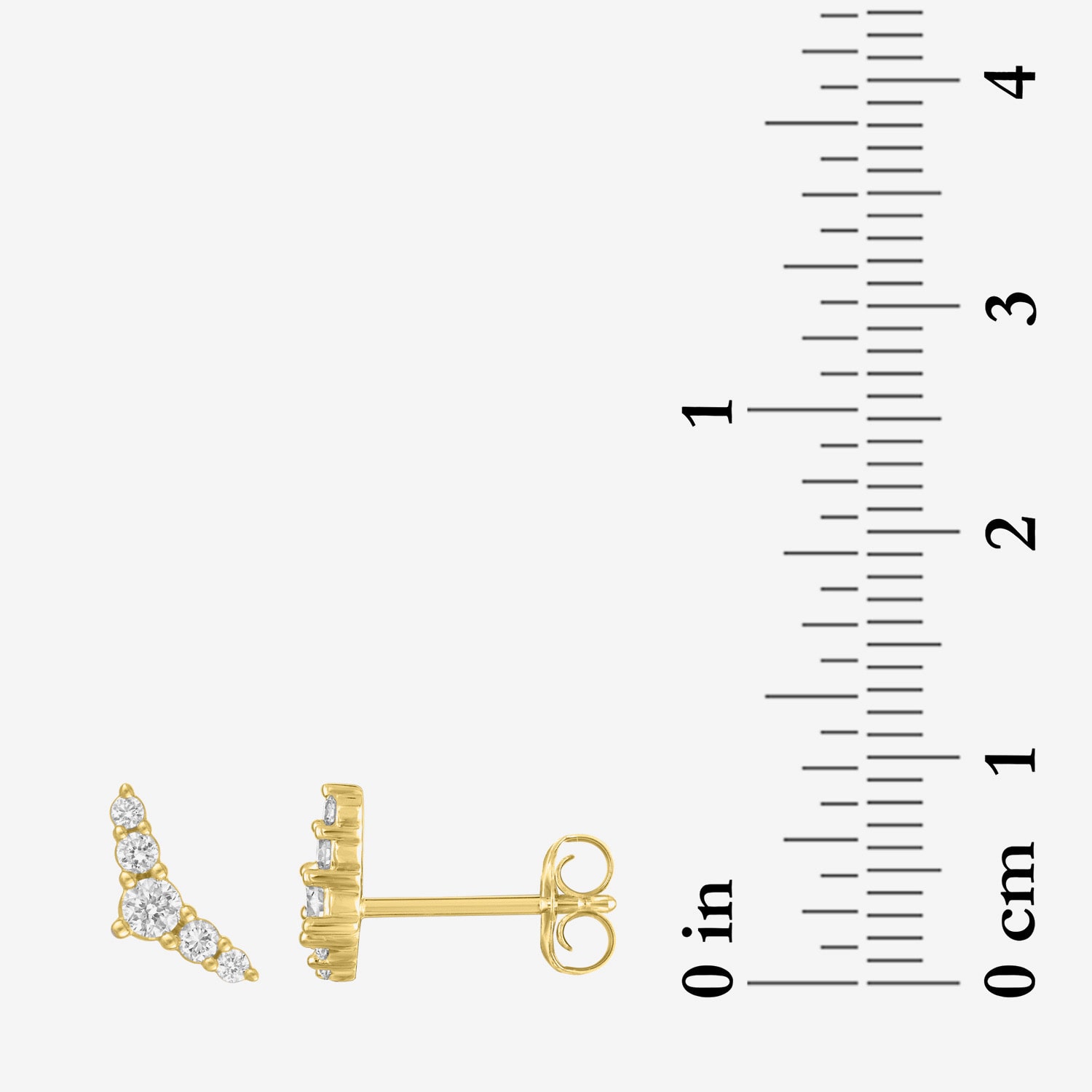 Diamond Addiction (G-H, Si2-I1) 1/4 CT. T.W. Lab Grown White Diamond 10K Gold 4mm Stud Earrings