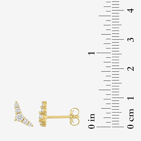Diamond Addiction (G-H, Si2-I1) 1/4 CT. T.W. Lab Grown White Diamond 10K Gold 4mm Stud Earrings