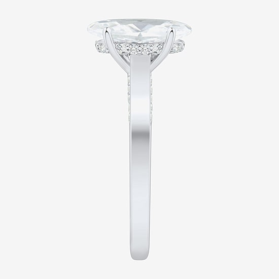 (H-I / Si1-Si2) Womens 1 3/4 CT. T.W. Lab Grown White Diamond 10K Gold Marquise Solitaire Engagement Ring