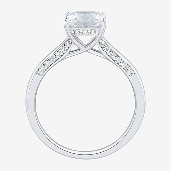 (H-I / Si1-Si2) Womens 1 3/4 CT. T.W. Lab Grown White Diamond 10K Gold Solitaire Engagement Ring