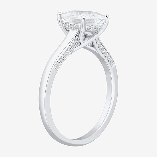(H-I / Si1-Si2) Womens 1 3/4 CT. T.W. Lab Grown White Diamond 10K Gold Solitaire Engagement Ring