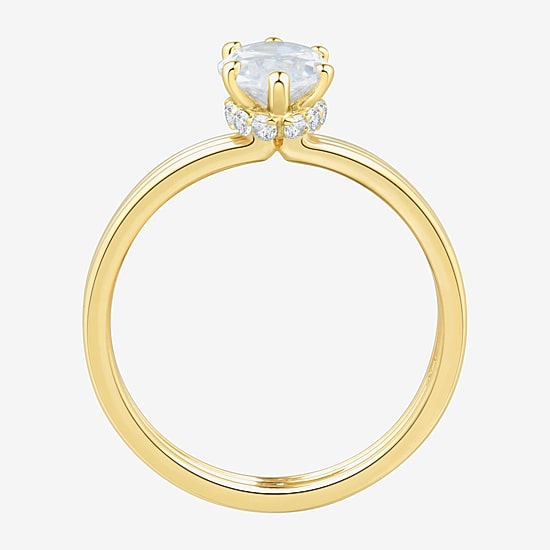 (H-I / Si1-Si2) Womens 1 5/8 CT. T.W. Lab Grown White Diamond 14K Gold Marquise Solitaire Engagement Ring