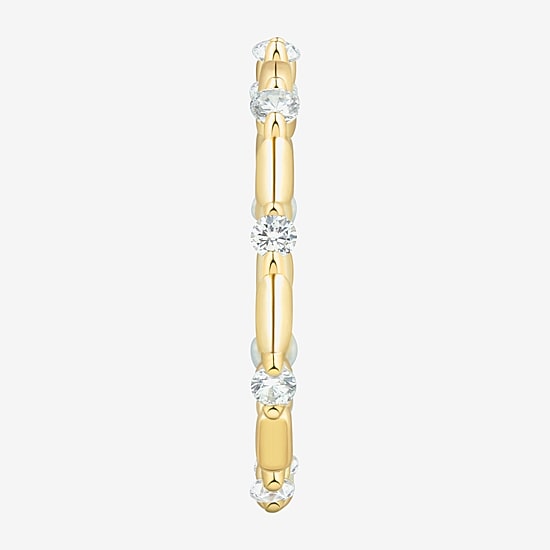 (H-I / Si2) Womens 1/3 CT. T.W. Lab Grown White Diamond 10K Gold Wedding Band