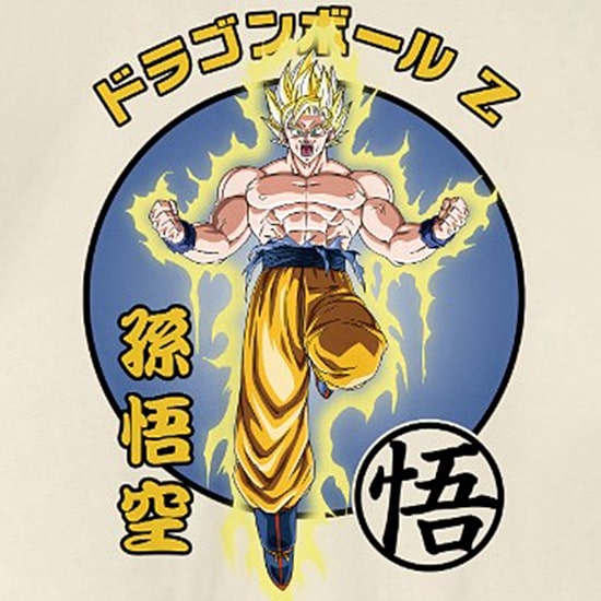 Mens Crew Neck Short Sleeve Regular Fit Dragon Ball Z Graphic T-Shirt