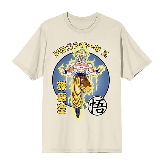 Mens Crew Neck Short Sleeve Regular Fit Dragon Ball Z Graphic T-Shirt