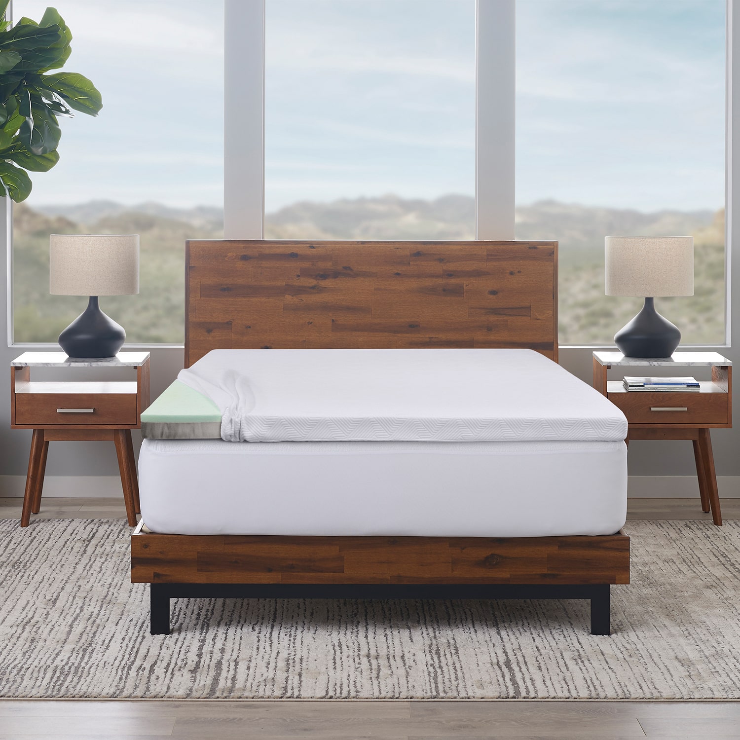 Ella Jayne 3-inch Memory Foam Mattress Topper With Cover