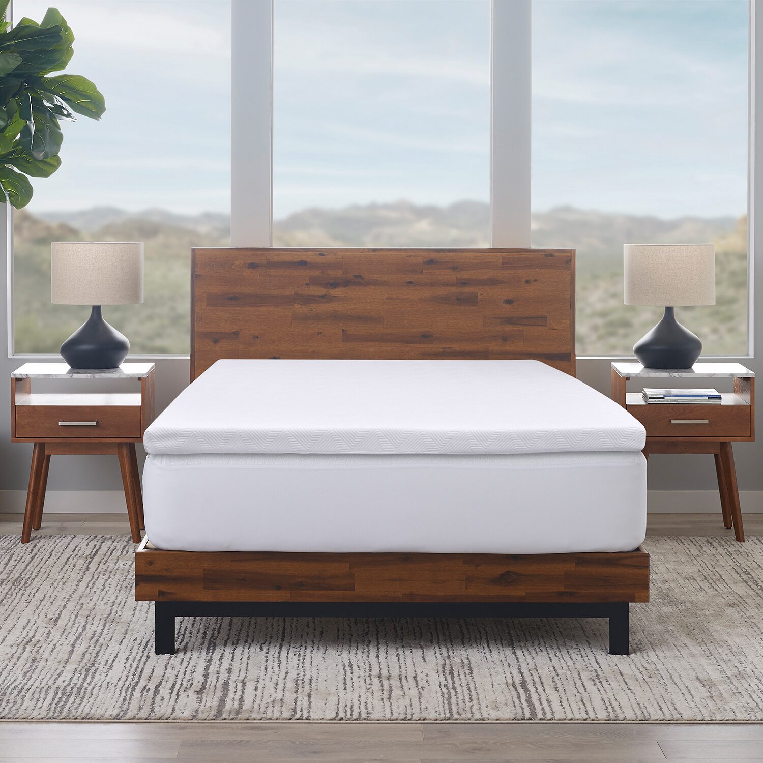 Ella Jayne 3-inch Memory Foam Mattress Topper With Cover