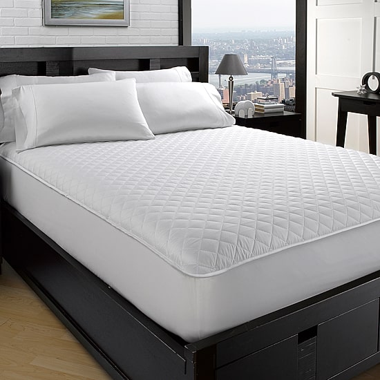 Ella Jayne Quilted Design Allergy-Free Dust Mite Free Mattress Protector Fits 18IN Depth