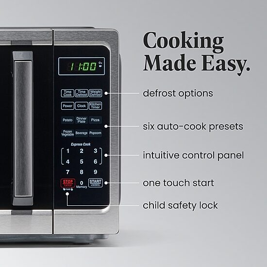 Farberware Classic FM09SS 0.9 Cu. Ft 900-Watt Microwave Oven