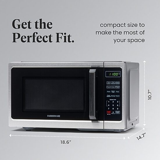 Farberware Classic FM09SS 0.9 Cu. Ft 900-Watt Microwave Oven