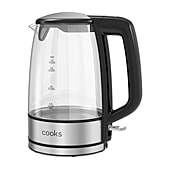 Cooks 1.7L Glass Electric Kettle