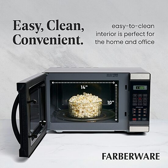 Farberware Professional 1.1 cu ft 1000-Watt Microwave Oven