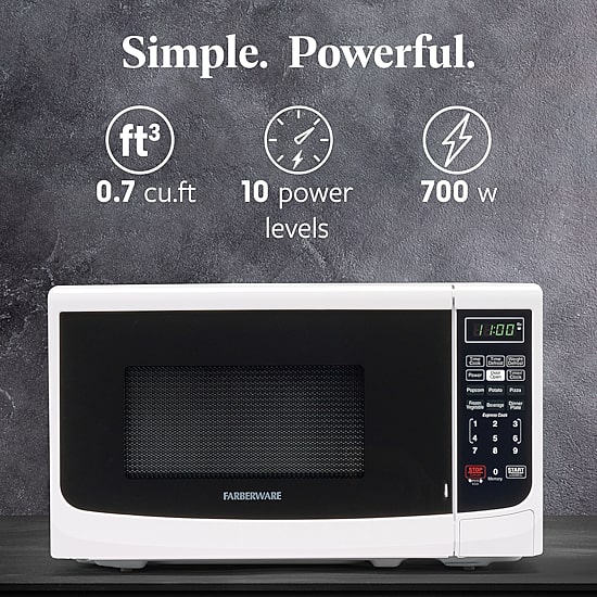 Farberware Classic FMO07ABTWHA 0.7 Cu. Ft 700-Watt Microwave Oven