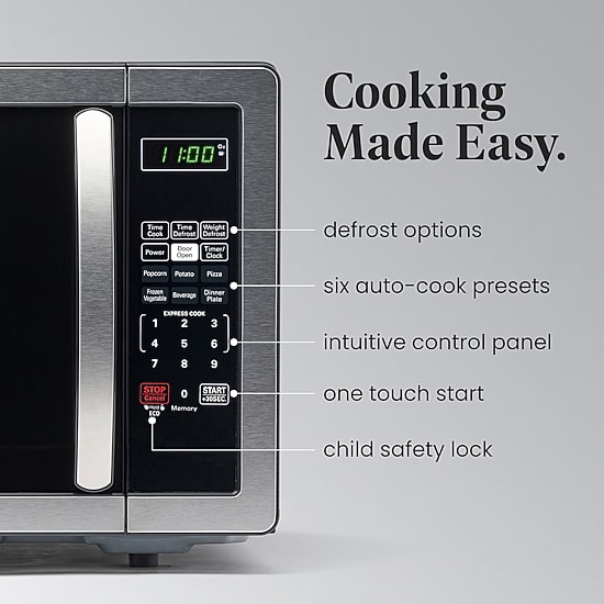 Farberware Classic FMO11AHTBKB 1.1 Cu. Ft. 1000-Watt Microwave Oven