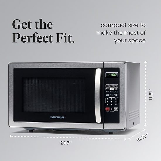 Farberware Classic FMO11AHTBKB 1.1 Cu. Ft. 1000-Watt Microwave Oven