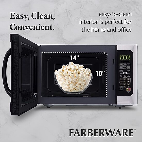 Farberware Professional FMO12AHTBKE 1000-Watt 1.2 Cu. Ft. Microwave Oven with Sensor