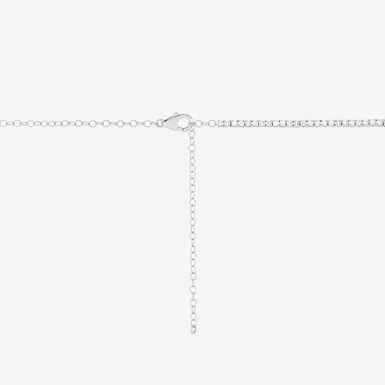 (H-I/ Si2) Womens 6 CT. T.W. Lab Grown White Diamond 10K Gold 20 Inch Pendant Necklace