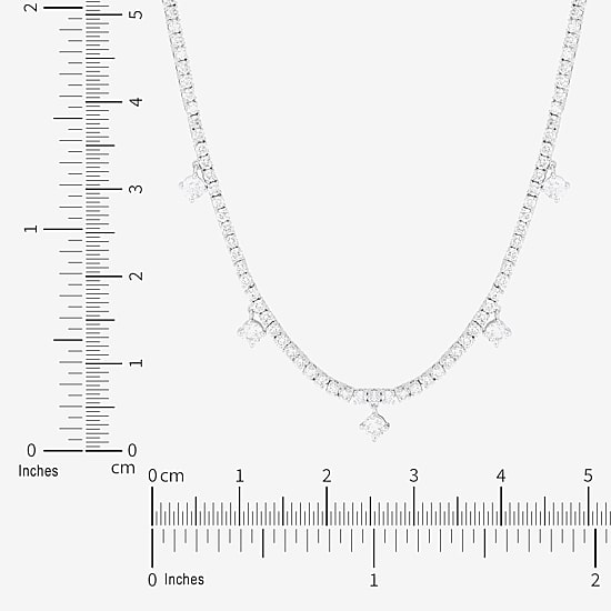 (H-I/ Si2) Womens 6 CT. T.W. Lab Grown White Diamond 10K Gold 20 Inch Pendant Necklace