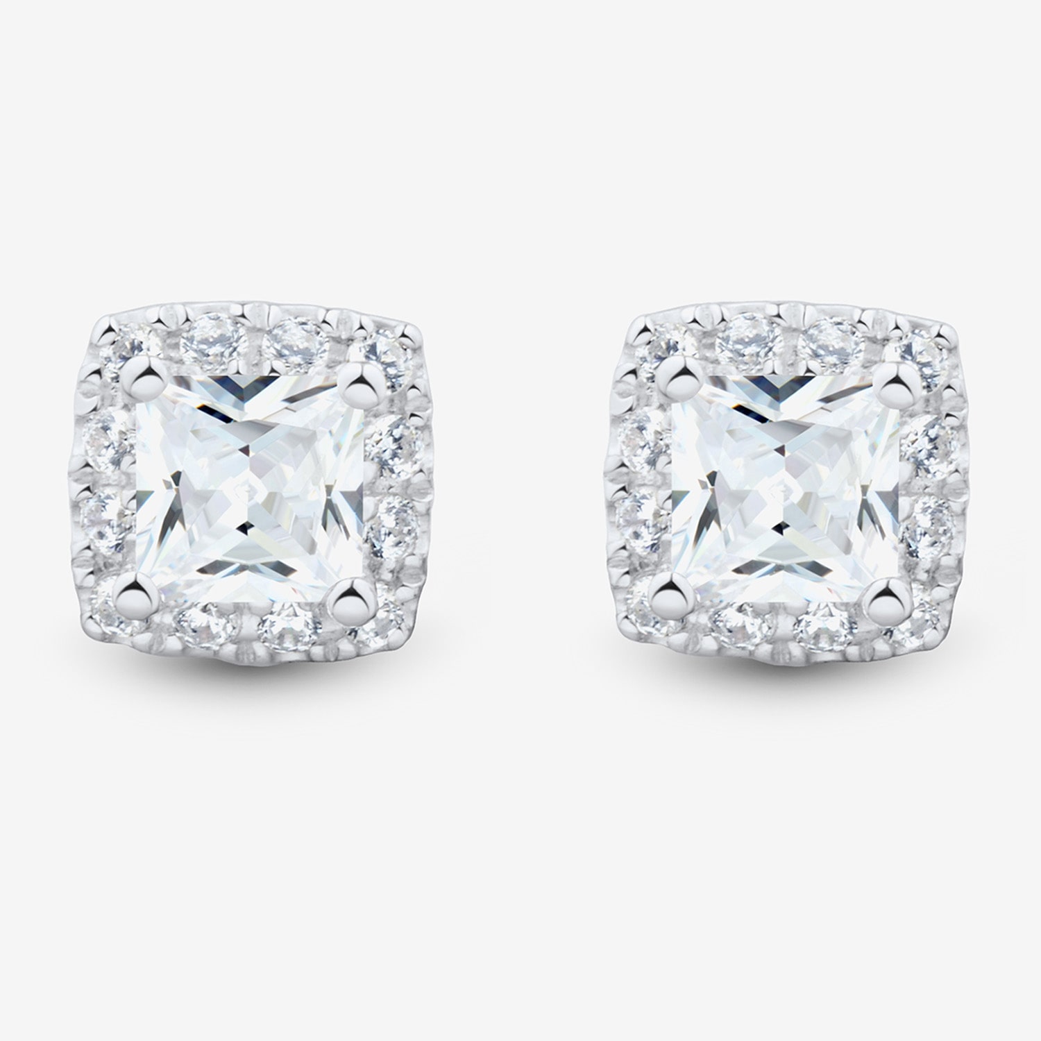 (H-I / Si1-Si2) 1 1/2 CT. T.W. Lab Grown White Diamond 10K Gold Stud Earrings