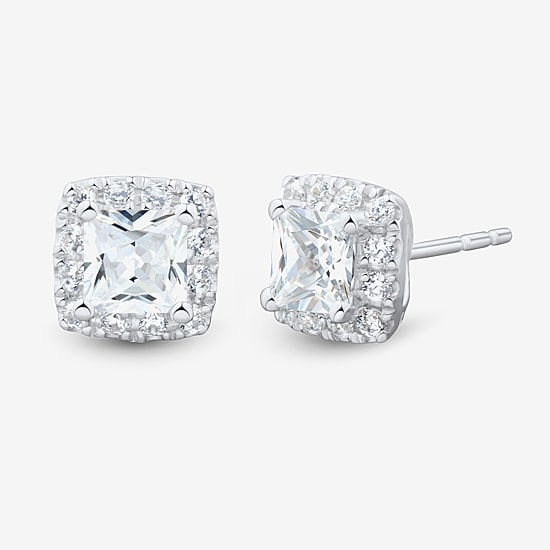 (H-I / Si1-Si2) 1 1/2 CT. T.W. Lab Grown White Diamond 10K Gold Stud Earrings