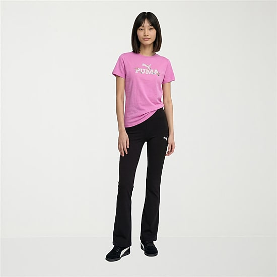 PUMA Womens Crew Neck Short Sleeve Regular Fit Graphic T-Shirt