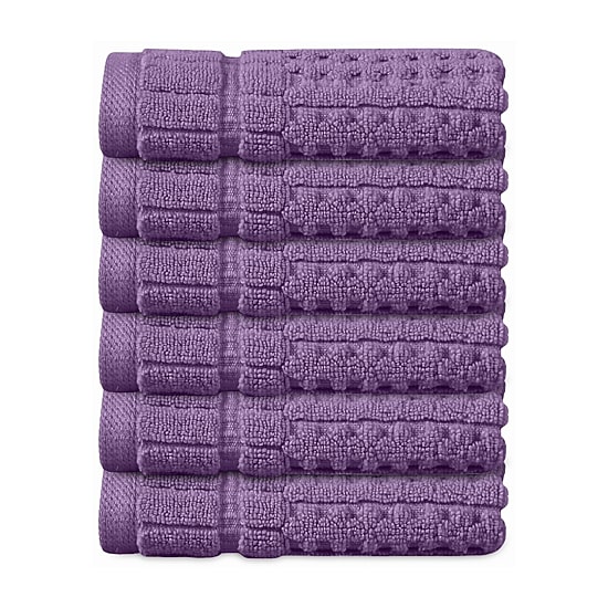 Home Weavers Inc Willow Collection 100% Cotton Zero Twist 6-pc. Quick Dry Washcloth