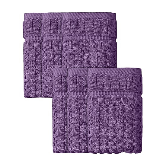 Home Weavers Inc Willow Collection 100% Cotton Zero Twist 6-pc. Quick Dry Washcloth