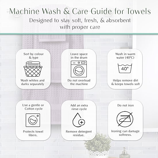 Home Weavers Inc Willow Collection 100% Cotton Zero Twist 6-pc. Quick Dry Washcloth