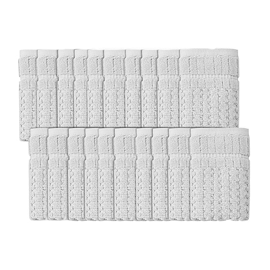 Home Weavers Inc Willow Collection 100% Cotton Zero Twist 20-pc. Quick Dry Washcloth